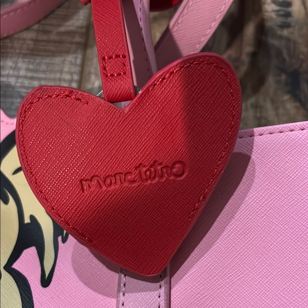 Marc Tetro Pink Tote Bag with Dog Print - Picture 2 of 12